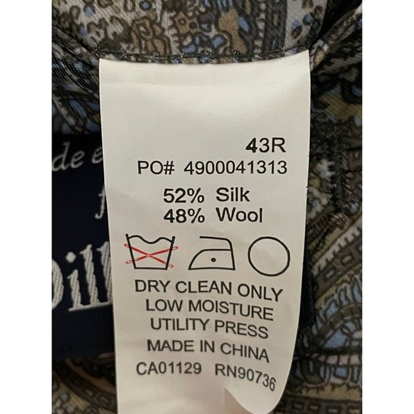 Ralph Ralph Lauren Beige Multicolor Houndstooth 43 Regular - Picture 5 of 5